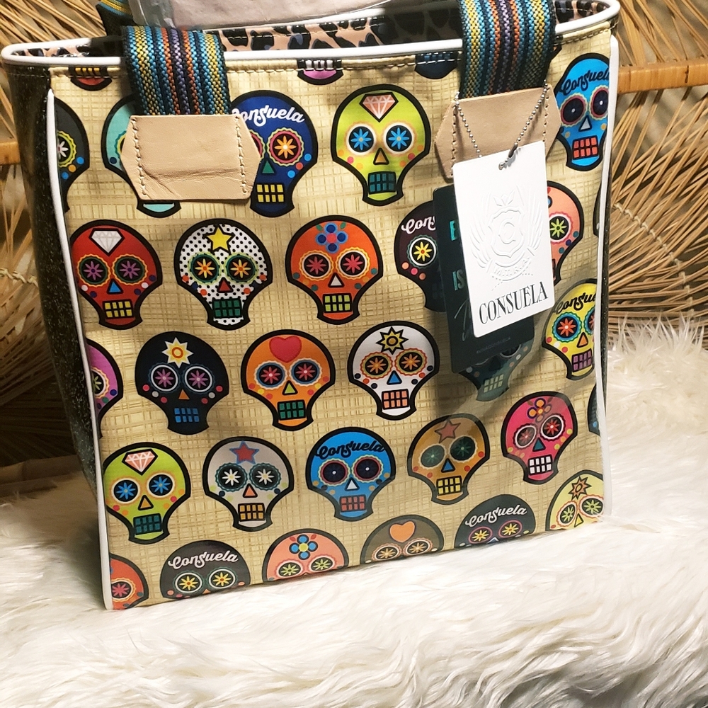 NWT Consuela Classic Sugar Skulls Tote 😍